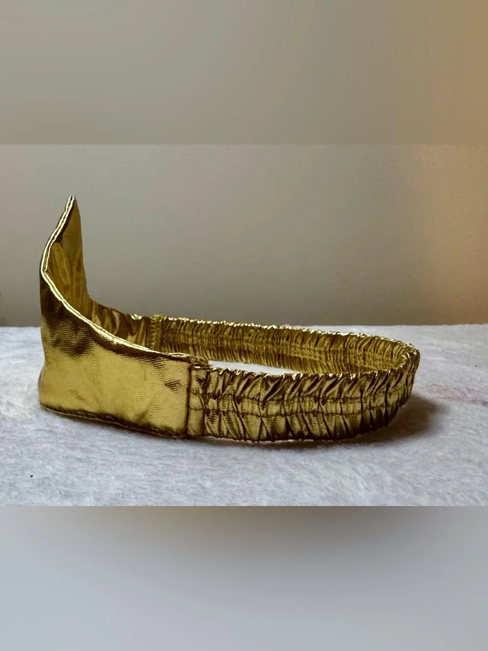 Wonder Woman Costume Gold Metallic Headband with Red Star